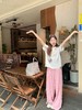 <曾小咸推荐>日系甜美粉色格子休闲裤 商品缩略图7
