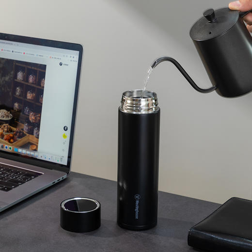 西屋铂睿温显保温杯-儒雅黑WB461 商品图0