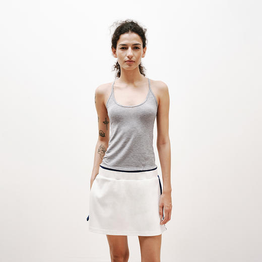 NUTH薄款修身显瘦吊带女遮副乳弹力背心夏季 花灰色 /军绿色 商品图1