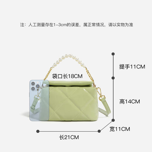 【预售3天】高级质感菱格链条包包上班通勤包新款单肩斜挎包百搭大容量M7840 商品图3