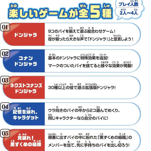 万代Bandai 名侦探柯南桌游套装BANC80251 商品图5