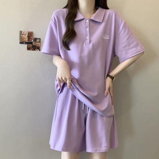 裁缝学苑AS498翻领短袖T恤阔腿短裤套装纸样女装两件套版型样板图 商品图2