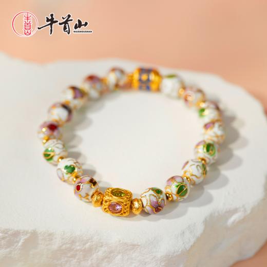 牛首山景泰蓝珐琅吉祥如意转运珠手链香灰瓷琉璃金箔手串礼物 商品图1