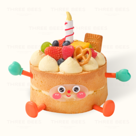 JELLY萌趣宝宝【芒果裸蛋糕，带芒果酱夹心】