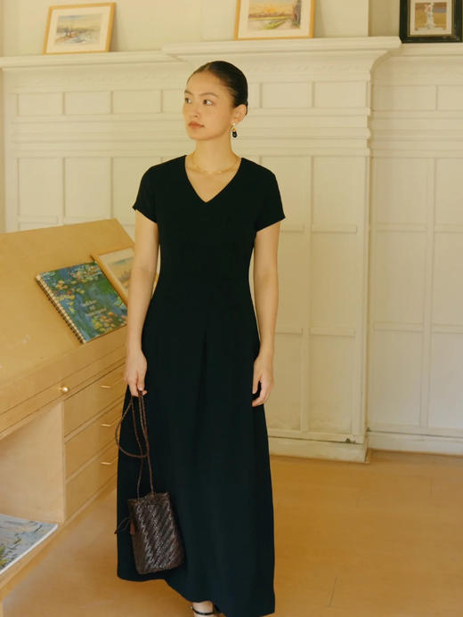 【高品质私服】【IC绢棉单面平纹针织布长款连衣裙】G1386-CC【无标出货 介意慎拍】 商品图1