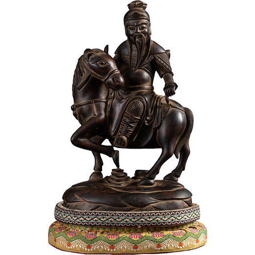 明	黄花梨木雕关公武财神摆件 商品图5