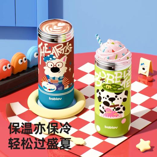 bablov保温杯女生高颜值吸管杯便携水杯学生礼物保冷杯子2025新款 商品图3