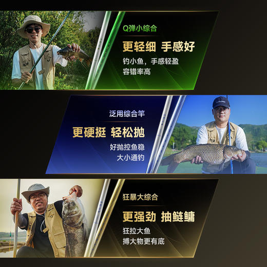 汉鼎一号6代鱼竿鱼杆手竿钓鱼竿手杆鲫鱼竿小综合竿渔具品牌碳素 商品图1