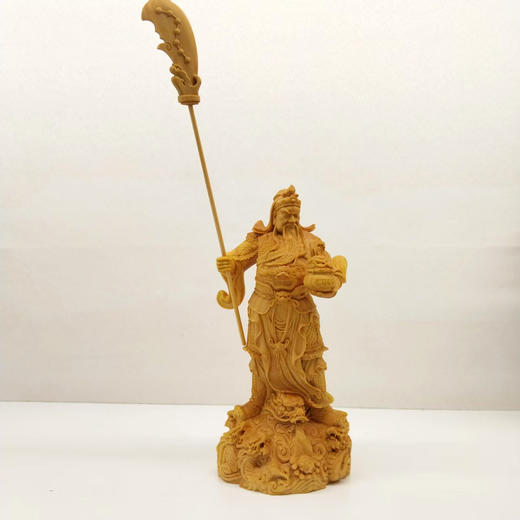 御龙关公°黄杨木雕摆件 商品图0