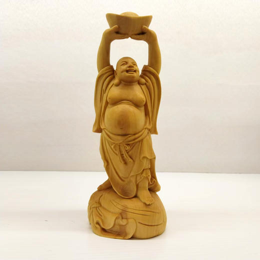 托宝弥勒°黄杨木雕摆件 商品图4