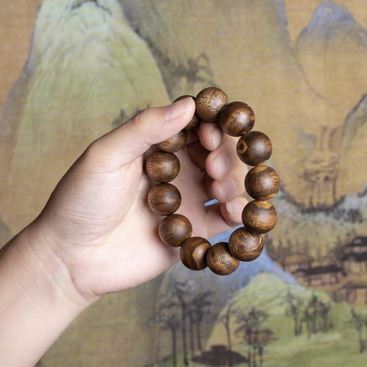 xy0345沉香18mm大素串豪华大手串 商品图5