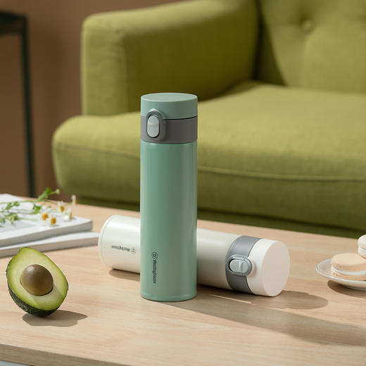 西屋轻享弹跳保温杯-云杉绿WB401 商品图2