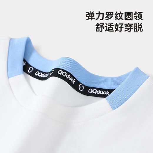 【凉感 索罗那】【120-165】【可可鸭】男童夏季短袖T恤抑菌透气运动休闲t恤 商品图6