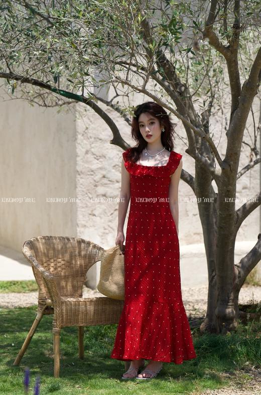 【门店同款】ENJOY夏季“夏日番情”法式方领长裙 162893964 商品图0