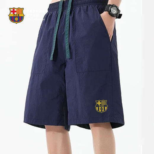 【官方正版】巴塞罗那俱乐部｜巴萨夏季双面短裤轻薄透气运动户外 商品图2
