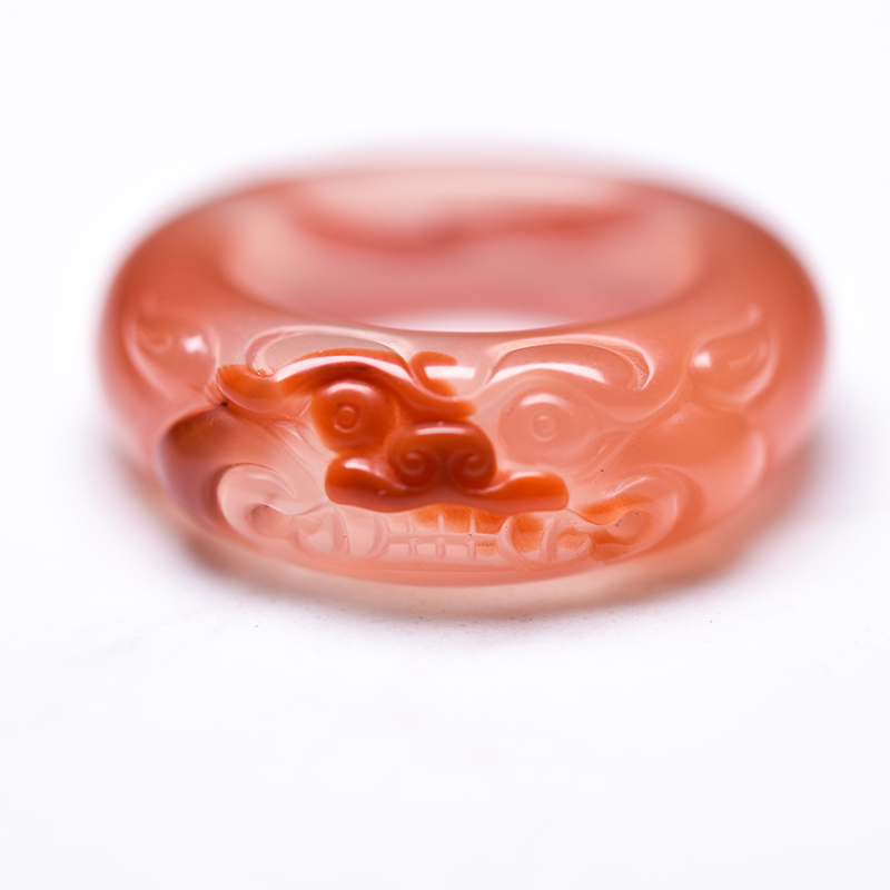 苏工精雕南红戒【孤品手慢无】