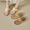 西遇勃肯凉拖鞋女夏季新款复古休闲沙滩鞋夹趾平底外穿人字拖V1156739 商品缩略图0