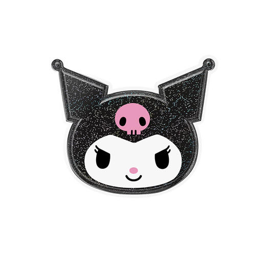 【漂浮魔法屋】魔法瀑布Kuromi PopSockets X Kuromi 合作系列 POPGRIP泡泡骚手机粘贴式气囊支架 Airbag软垫系列 黑色  商品图0