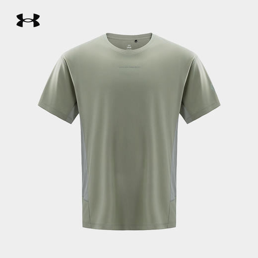 【春上新】7楼安德玛UA防晒短袖T恤男户外运动休闲透气纯色圆领吸湿速干衣 15215107-022 吊牌价399元 商品图2