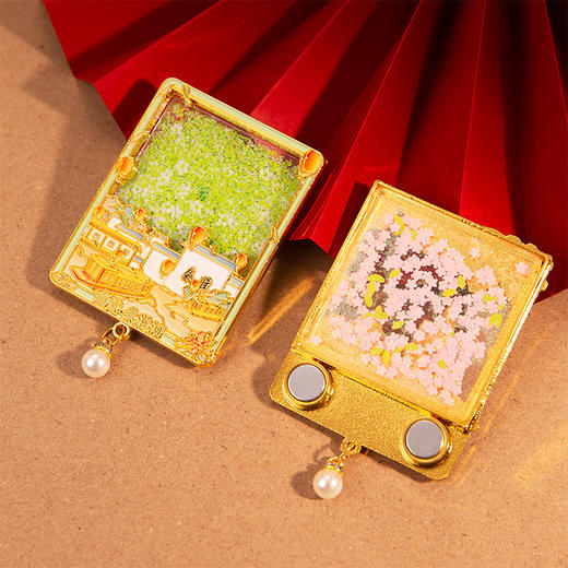 【南京景点流沙金属冰箱贴】秦淮河鸡鸣寺总统府文创旅游城市创意礼品纪念工艺品 商品图1