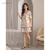 可人儿小众设计奥力绵女士睡衣夏季带胸垫可外出家居服三件套 商品缩略图3