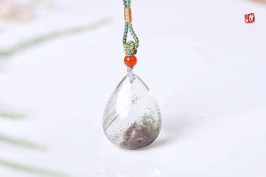 绿幽灵水晶吊坠  配精美挂绳 商品图0