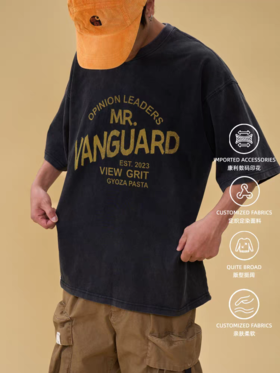 GYOZA PASTA/GP25AW-C043/数码印花复美式宽松短袖T恤TEE