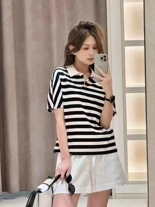 【高品质私服】【IC棉条纹针织布POLO衫】条纹别致，通勤与休闲的完美融合G1378-CC【无标出货 介意慎拍】 商品图9