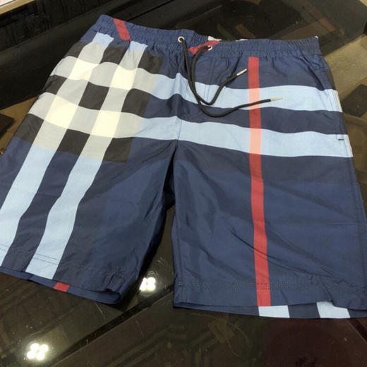 防水沙滩裤。驼格。蓝格 绿格 商品图5