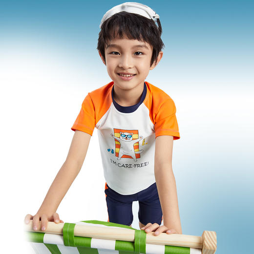 男童分体泳衣套装夏季新款安奈儿童装JB527159 商品图3