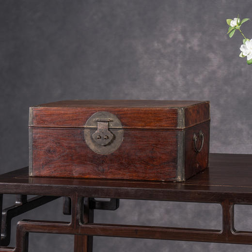 清早期	黄花梨铜包角状元箱 商品图2