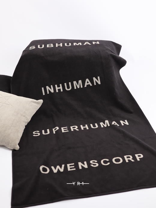 Rick Owens | 黑色/珍珠毛巾布沙滩巾 商品图3
