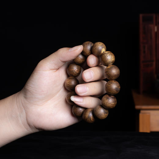 xy0345沉香18mm大素串豪华大手串 商品图4