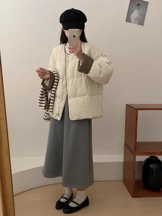 现货【YW】无忧购“”韩版泡芙女小个子圆领减龄羽绒服0056（48小时发货） 商品图8