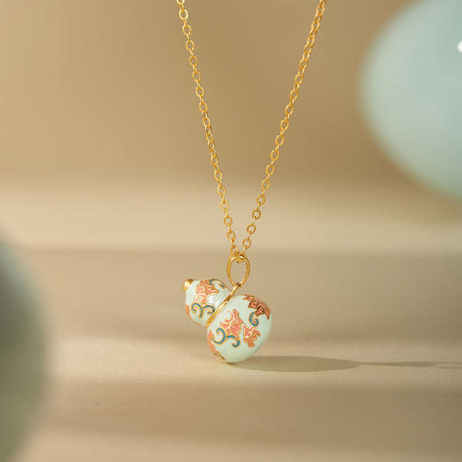 大英博物馆 东方梦境系列 瑞莲呈福葫芦 项链 商品图2