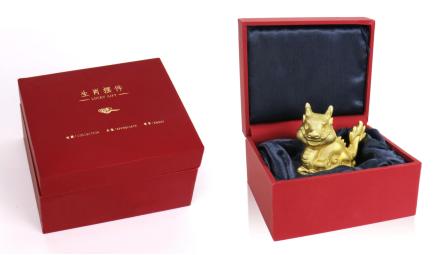 生肖摆件铅锡合金镀真金（24K厚金） 40*60*49mm 商品图12