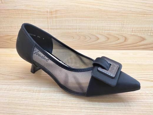 豪行正品夏季新款尖头浅口女鞋24220365低跟职业淑女风单网女凉鞋 商品图1