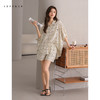 可人儿小众设计师新款泡泡绵女士睡衣夏季短袖可外出家居服套装 商品缩略图2