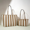 【预售3天】2025年新款高级条纹休闲单肩托特包大容量小众设计感时尚旅行包YQ3636 商品缩略图0