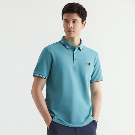 罗蒙男士夏季商务短袖t恤男休闲短袖polo衫男士舒适百搭polo衫男短袖 商品图6