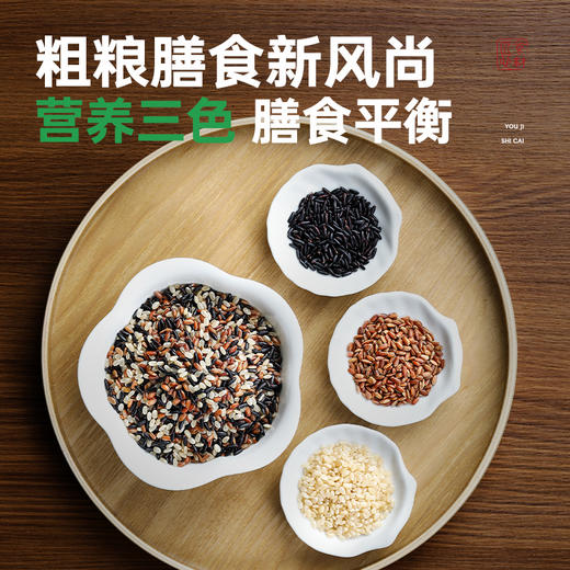 璞匠有机三色糙米粗粮糙米饭糙米黑米红米五谷杂粮组合三色健身 商品图3