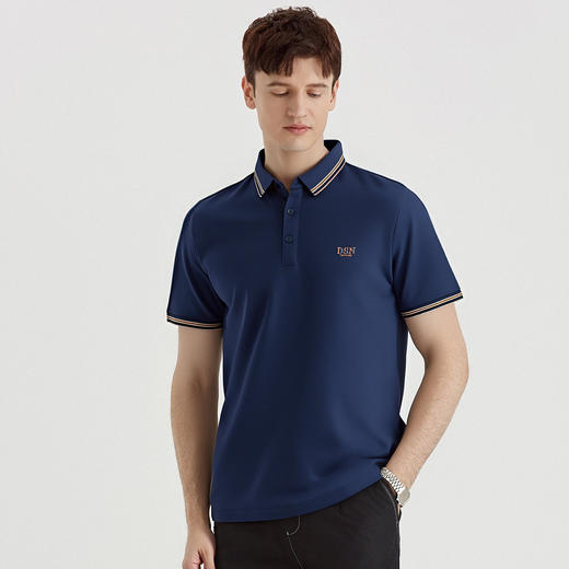 罗蒙男士夏季商务短袖t恤男休闲短袖polo衫男士舒适百搭polo衫男短袖 商品图5