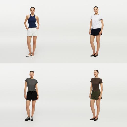 oneup斜纹工装短裤 商品图4