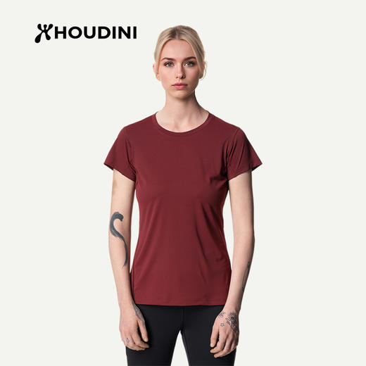 HOUDINI胡丁尼 Pace Air Tee 空速 女户外吸湿速干跑步短袖T恤860020 商品图5