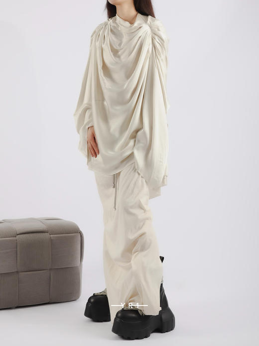 Rick Owens | HOLLYWOOD秀款褶皱衬衫 商品图2