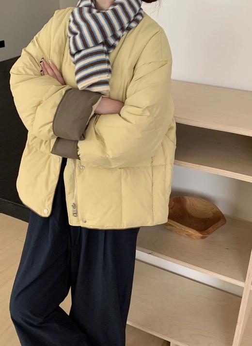 现货【YW】无忧购“”韩版泡芙女小个子圆领减龄羽绒服0056（48小时发货） 商品图2