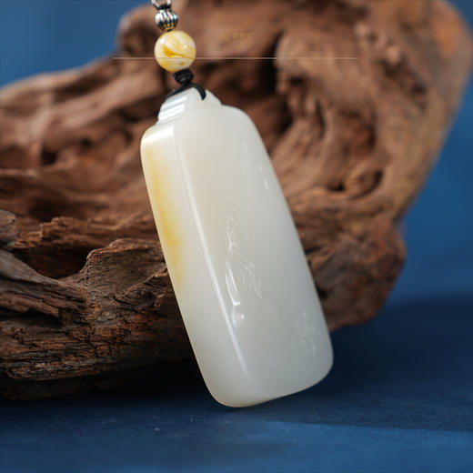 新疆国玉盟世玉【禅韵观音】和田玉挂件【带证书·顺丰物流】 商品图3