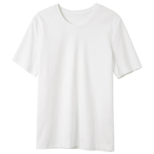 三彩2025春季新款圆领T恤正肩短袖上衣纯色基础套头衫休闲Z 商品图4