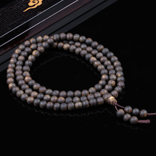 xy0355沉香6.6mm108佛珠沉水级品质 商品图0