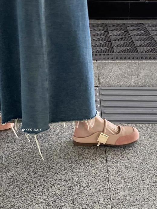 【miu风玛丽珍芭蕾半拖拖鞋】法式单鞋包头外穿半拖，颜值好惊艳，上脚软软的 全网爆炸火的包头半拖，上脚超方便包头设计不露趾，鞋底特别软显腿细、显高显瘦、质感满满 商品图3